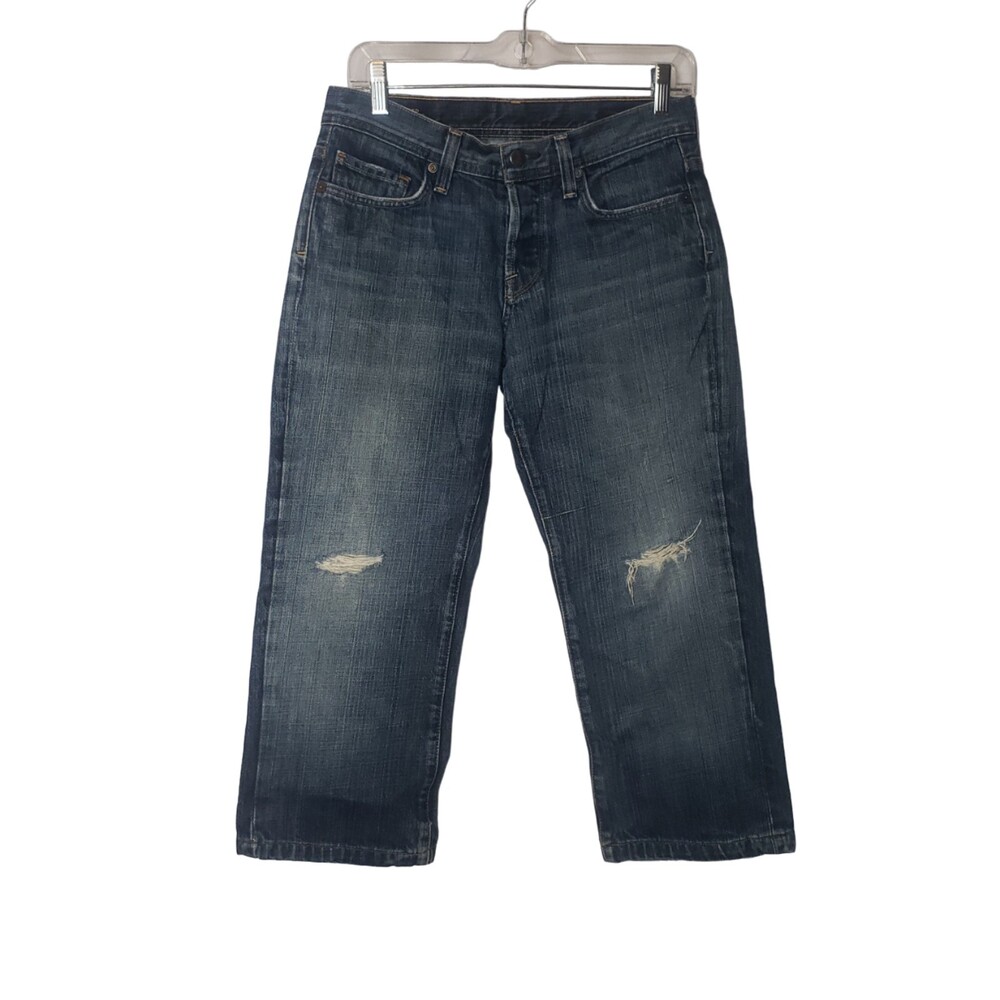 CITIZENS OF HUMANITY Evans Relaxed Button Fly 606 Cropped Jeans Size 29
